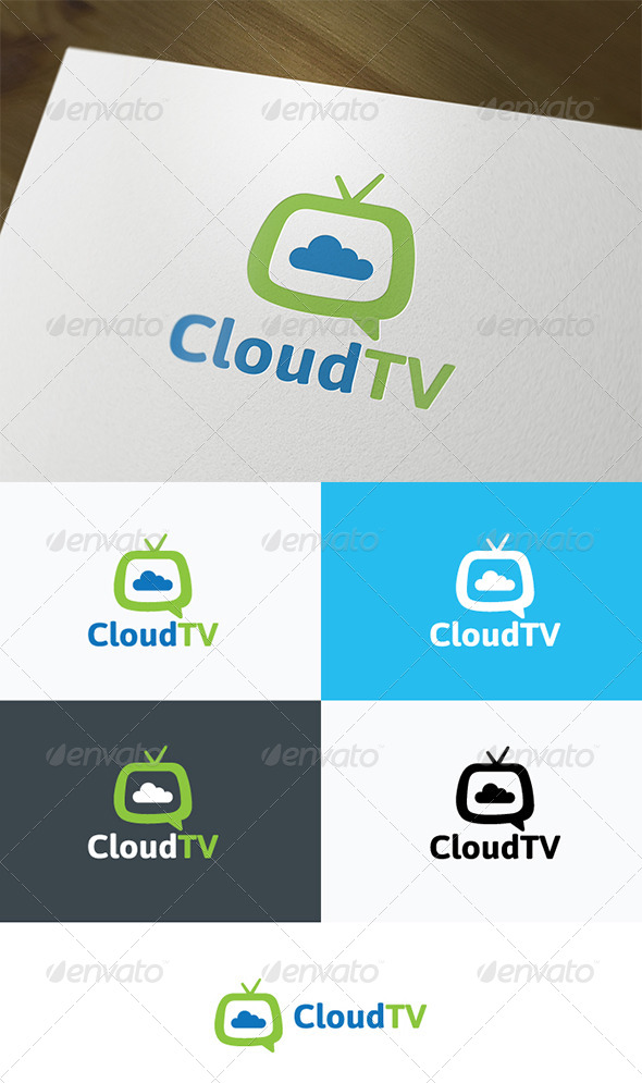 Cloud TV Logo - Nature Logo Templates