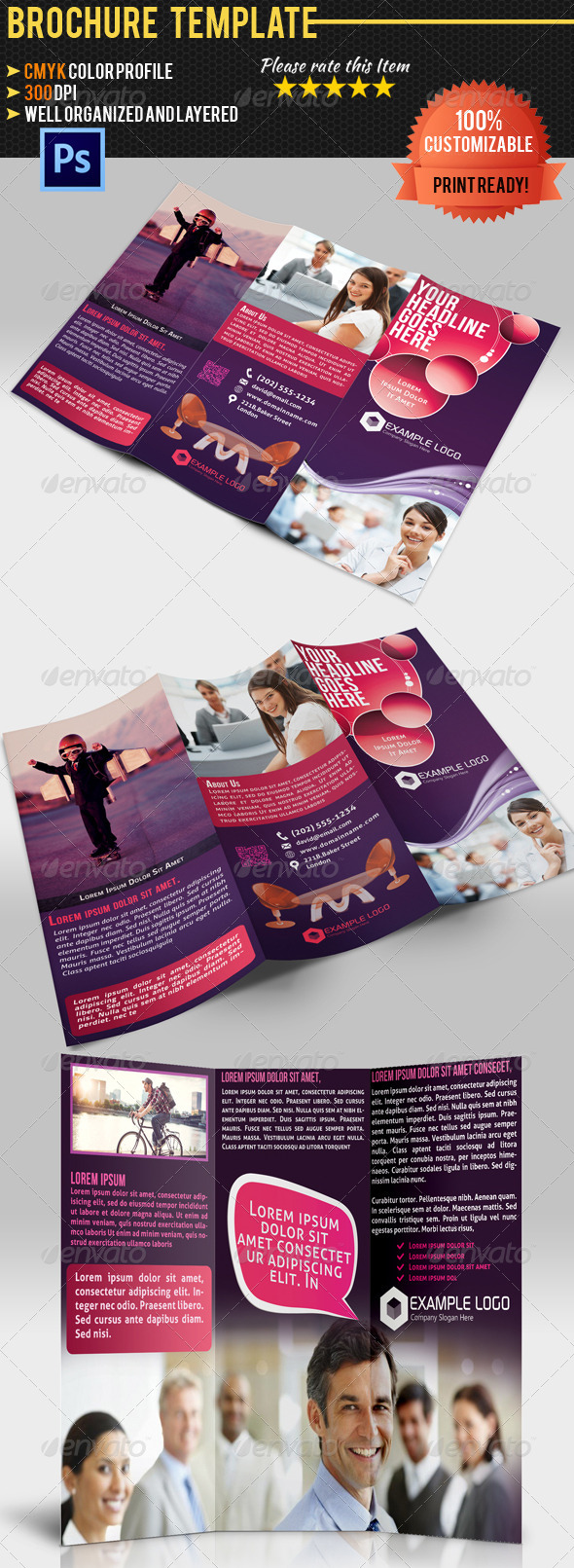 Tri-Fold Corporate Business Brochure - Corporate Brochures