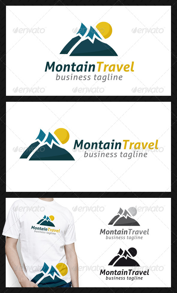 Mountain Travel Logo Template - Nature Logo Templates