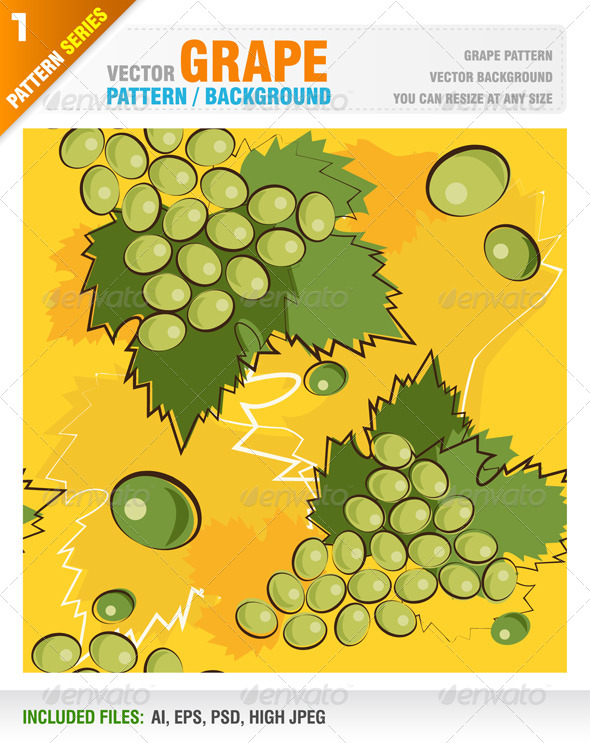 Grape Pattern Background - Patterns Decorative