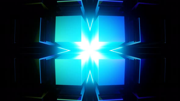 Abstract VJ Loop with Pulsating Shapes and Lines alt