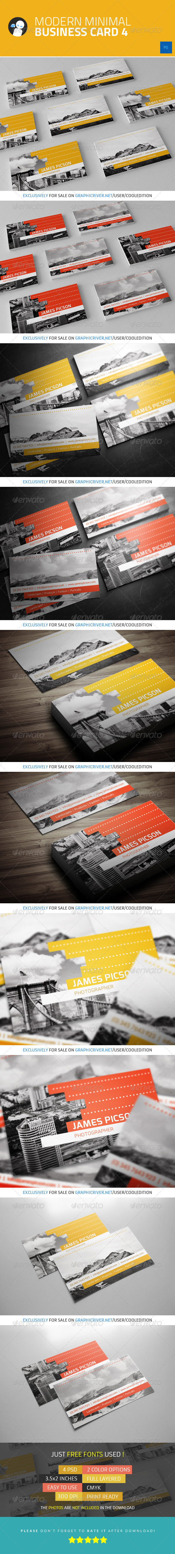 Modern Minimal Business Card 4 - Creative Business Cards