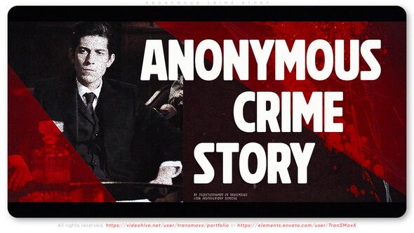 Anonymous Crime Story Openers template preview