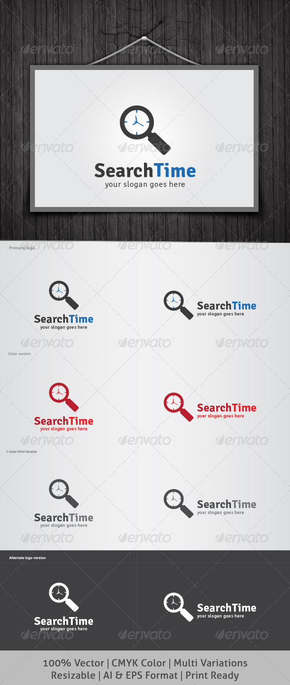 Search Time Logo - Objects Logo Templates