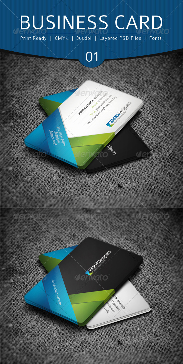 Business Card Design 1 - Business Cards Print Templates