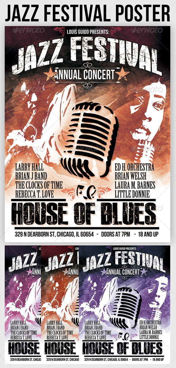 Jazz Poster - Concerts Events