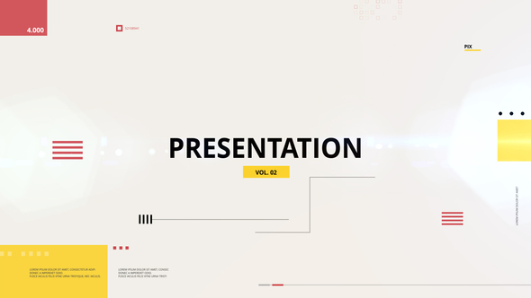 Presentation Video Displays template preview