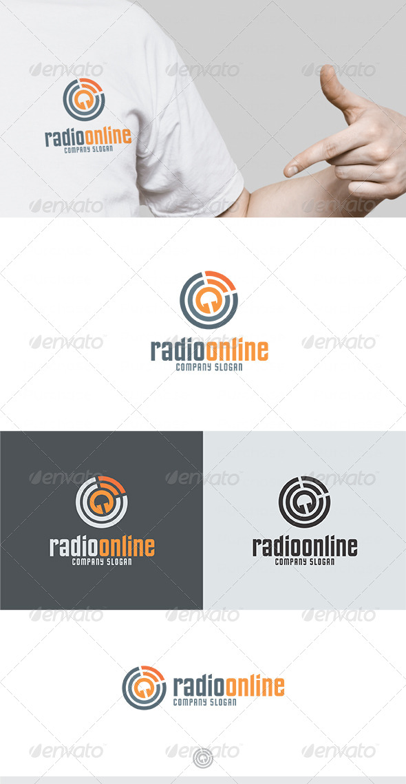 Radio Online Logo - Symbols Logo Templates