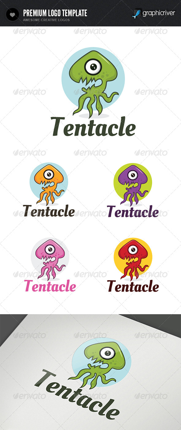 Tentacle Logo - Animals Logo Templates