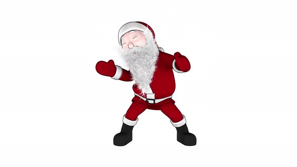 Twerking Santa with an Alpha Matte