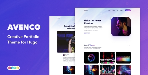 Avenco – Creative Portfolio Theme for HUGO