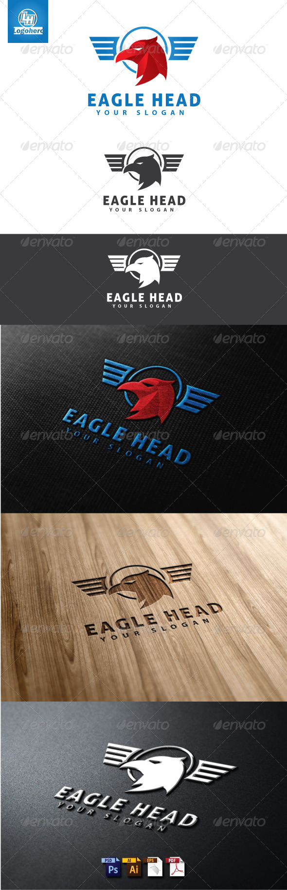 Eagle Head Logo Template - Animals Logo Templates