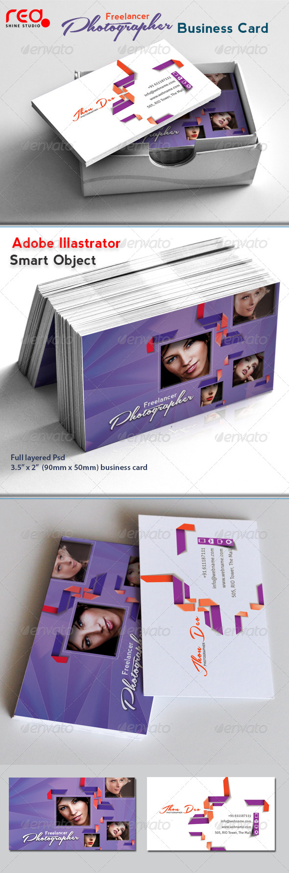 Freelance Photographer Business Card - 03 - Corporate Business Cards