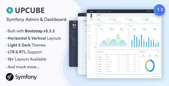 Upcube - Symfony Admin & Dashboard Template