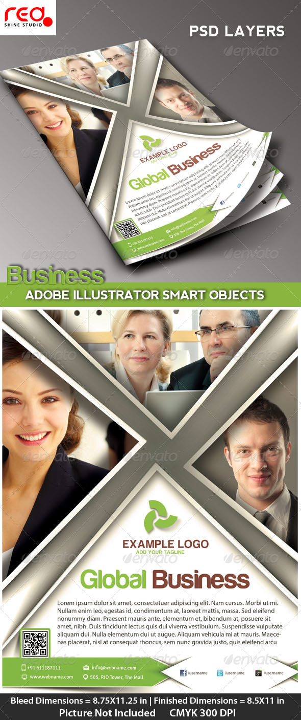 Corporate Flyer, Poster & Magzine Template - Corporate Flyers