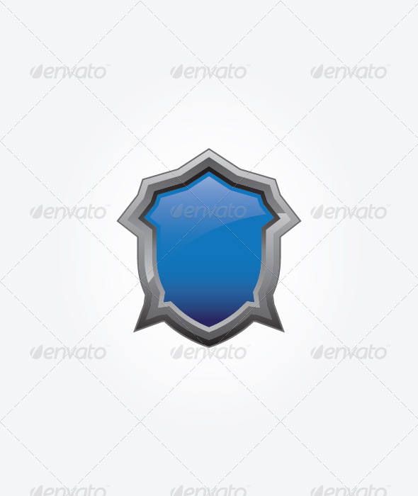 Blue Shield - Objects Vectors
