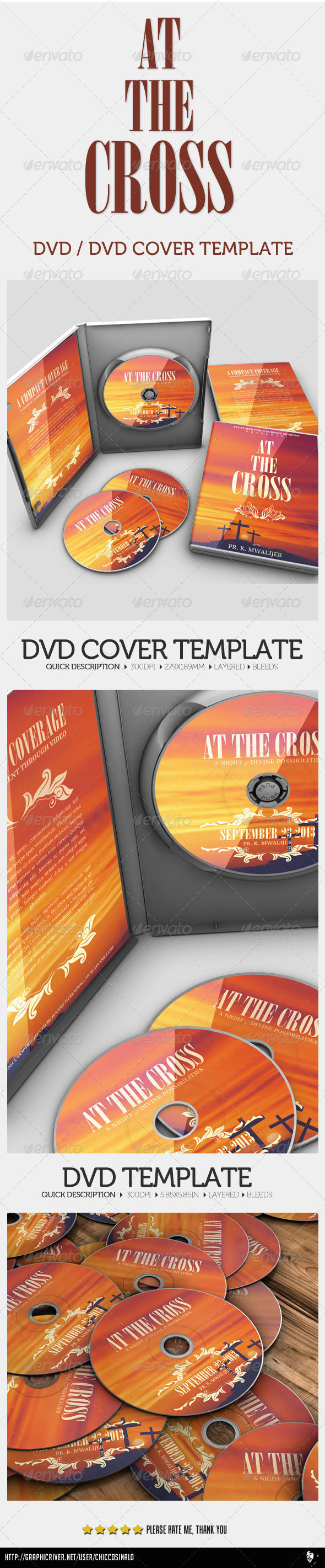 At The Cross Concert Dvd - CD & DVD Artwork Print Templates