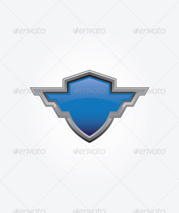 Blue Shield - Objects Vectors