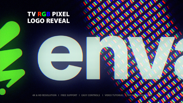 Pixel Logo Reveal Logo Stings template preview