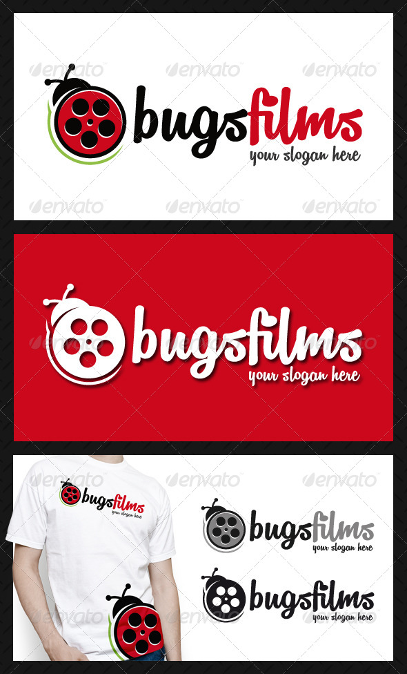 Bug Films Logo Template - Animals Logo Templates