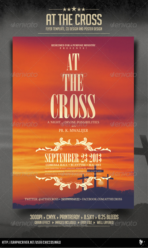 At The Cross Concert Flyer - Concerts Events