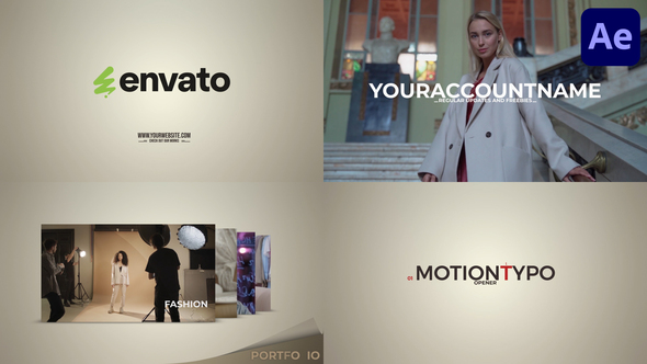 Motion Typo for After Effects Product Promo template preview
