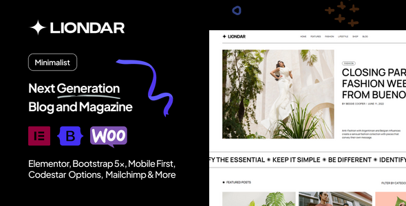 Liondar - Creative Magazine Theme