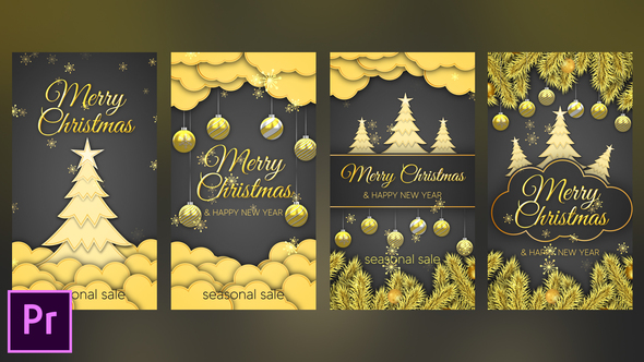 Christmas Instagram Stories - Premiere Pro Premiere Pro template preview