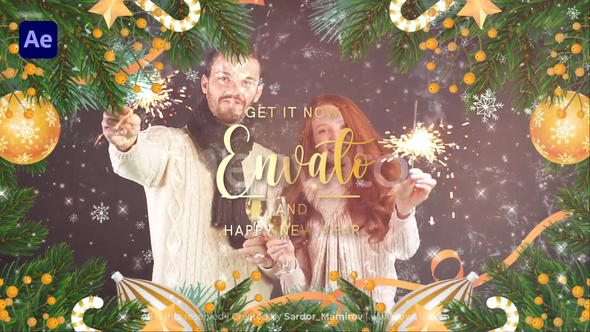 Merry Christmas Slideshow 2025 Openers template preview