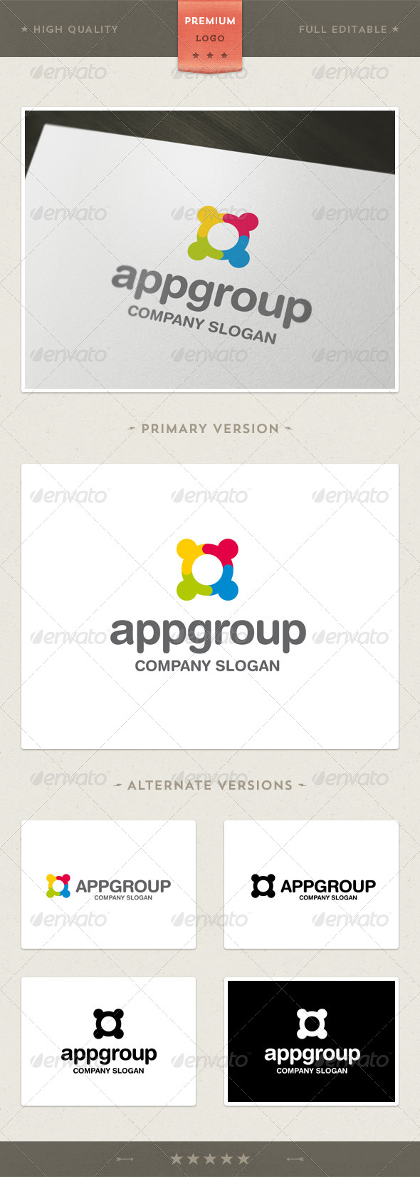 App Group Logo Template - Symbols Logo Templates