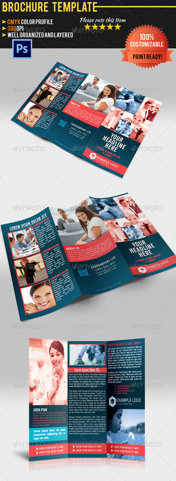 Tri-Fold Corporate Business Brochure 03 - Corporate Brochures