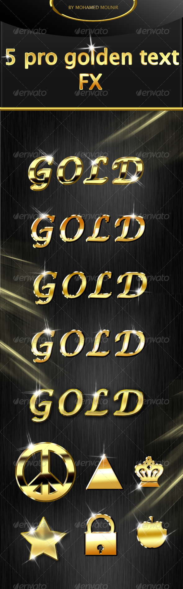 Gold Text Styles - Text Effects Styles