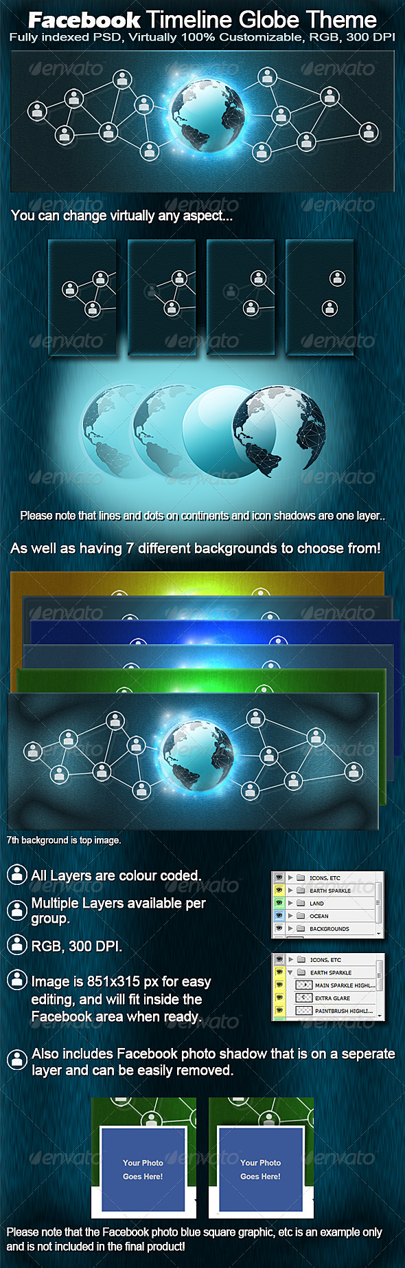 Fb Timeline Globe Theme - Facebook Timeline Covers Social Media