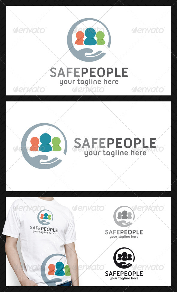 Safe People Logo Template - Humans Logo Templates
