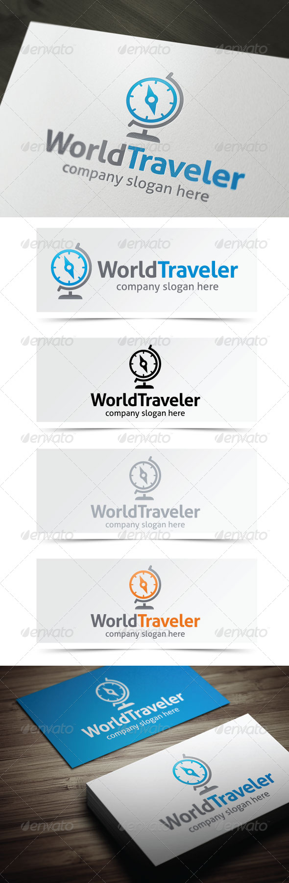 World Traveler - Objects Logo Templates
