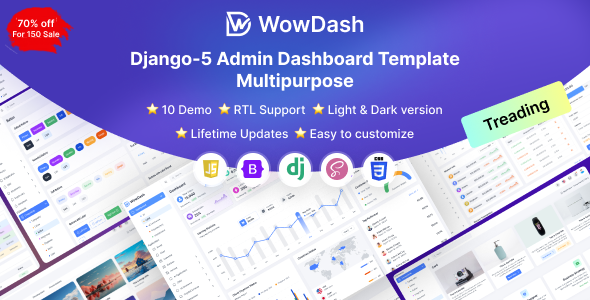 WowDash – Django 5 - Multipurpose Admin Dashboard Template