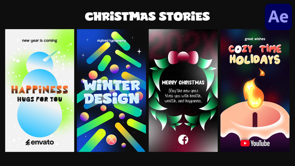 Christmas Stories | After Effects Openers template preview