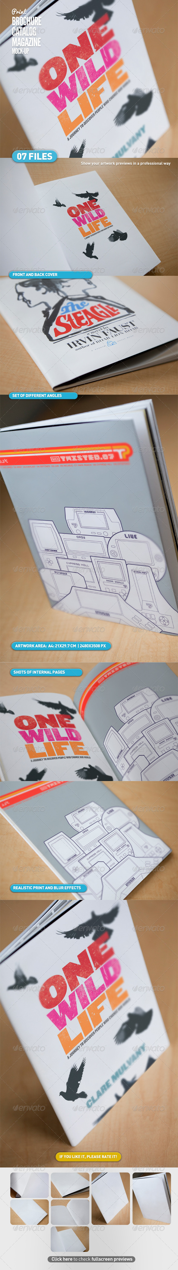 Brochure | Catalog | Magazine Mock-Up - Brochures Print