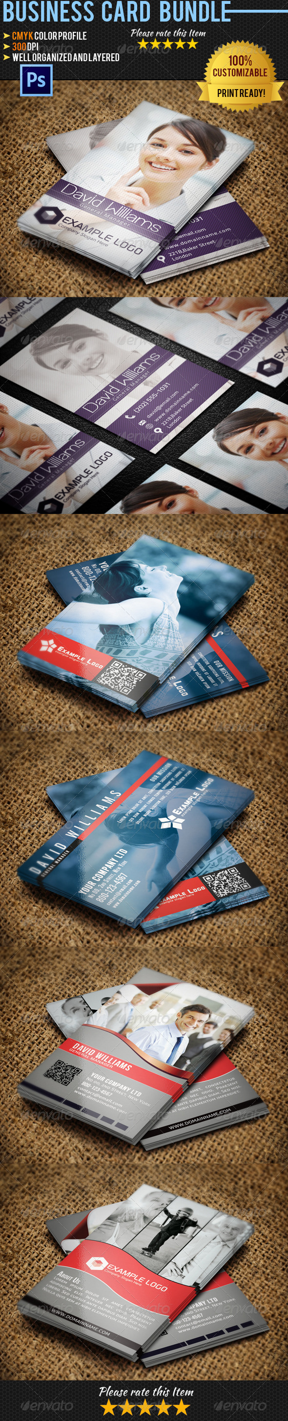 Corporate Business Card Bundle 05 - Corporate Business Cards