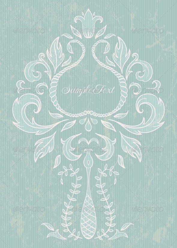 Floral Design Element - Flourishes / Swirls Decorative