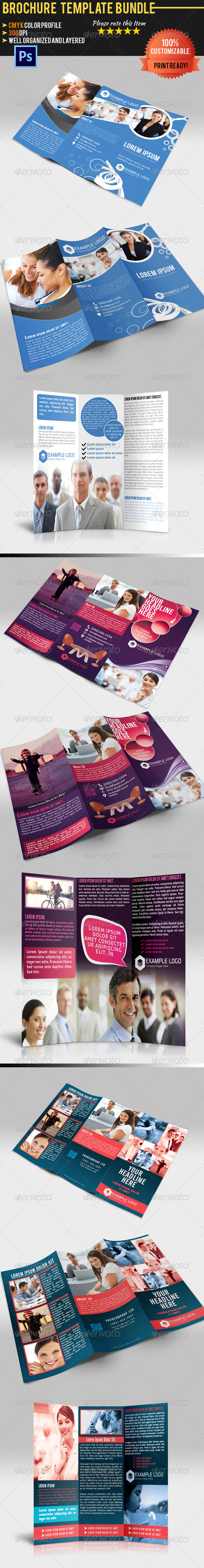 Tri-Fold Corporate Business Brochure Bundle 01 - Corporate Brochures