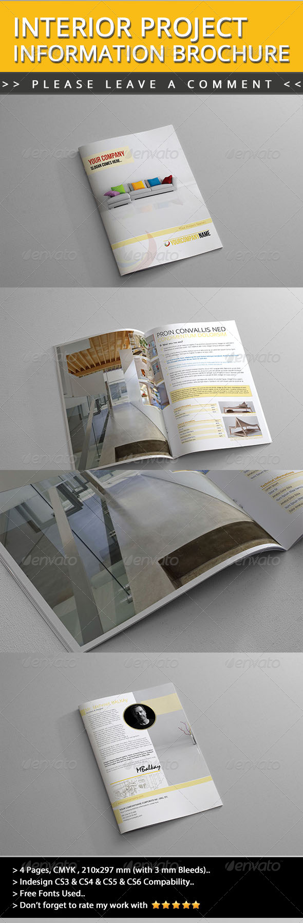 Interior Project Information Brochure - Informational Brochures