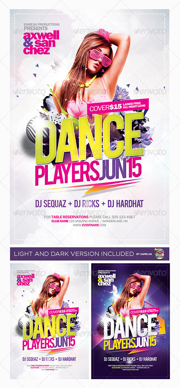 Dance Players Flyer Template - Events Flyers