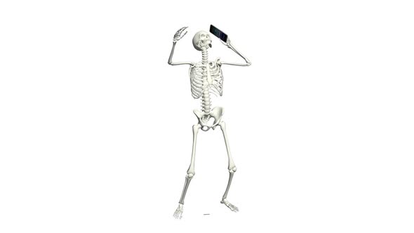 Phone Talking Skeleton