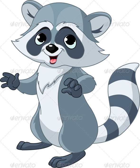 Cartoon Raccoon by Dazdraperma | GraphicRiver