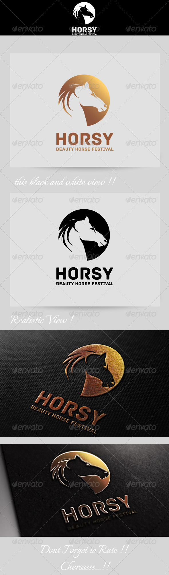 Horse Festival Logo - Animals Logo Templates