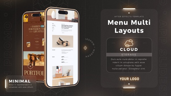 Luxury App Promo Product Promo template preview