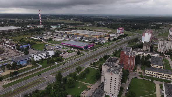 Aerial Landscape of City Vitebsk