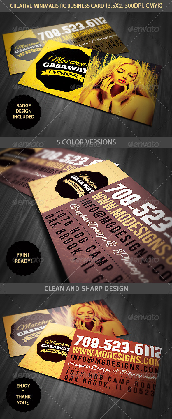 Minimalistic Creative Business Card - Creative Business Cards