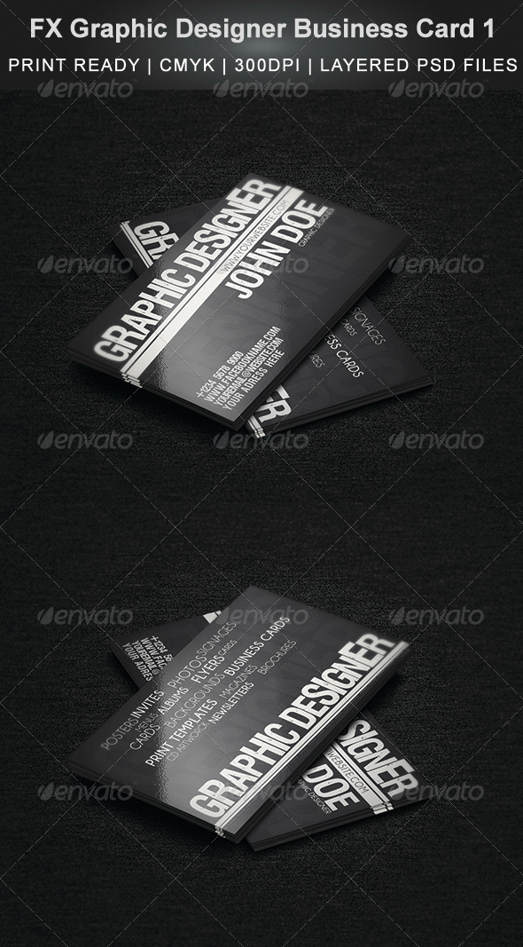 FX Graphic Designer Business Card 1 - Creative Business Cards